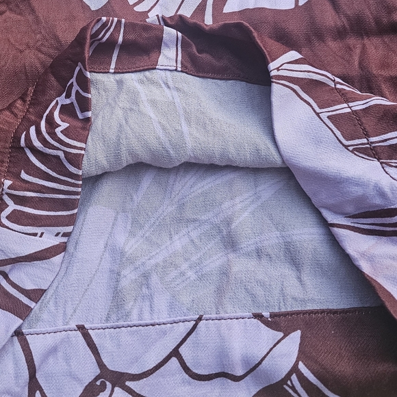 Anthropologie Purple & Brown Wide Leg Pants - Picture 8 of 11